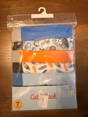 Cat & Jack 7 Pack 100% Cotton Boys Briefs Cotton Multi Boys Size XS (4/5) NEW